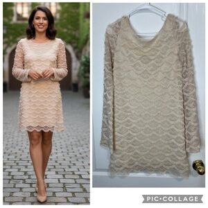 JUDITH MARCH long sleeves Boho Fringe Dress size S